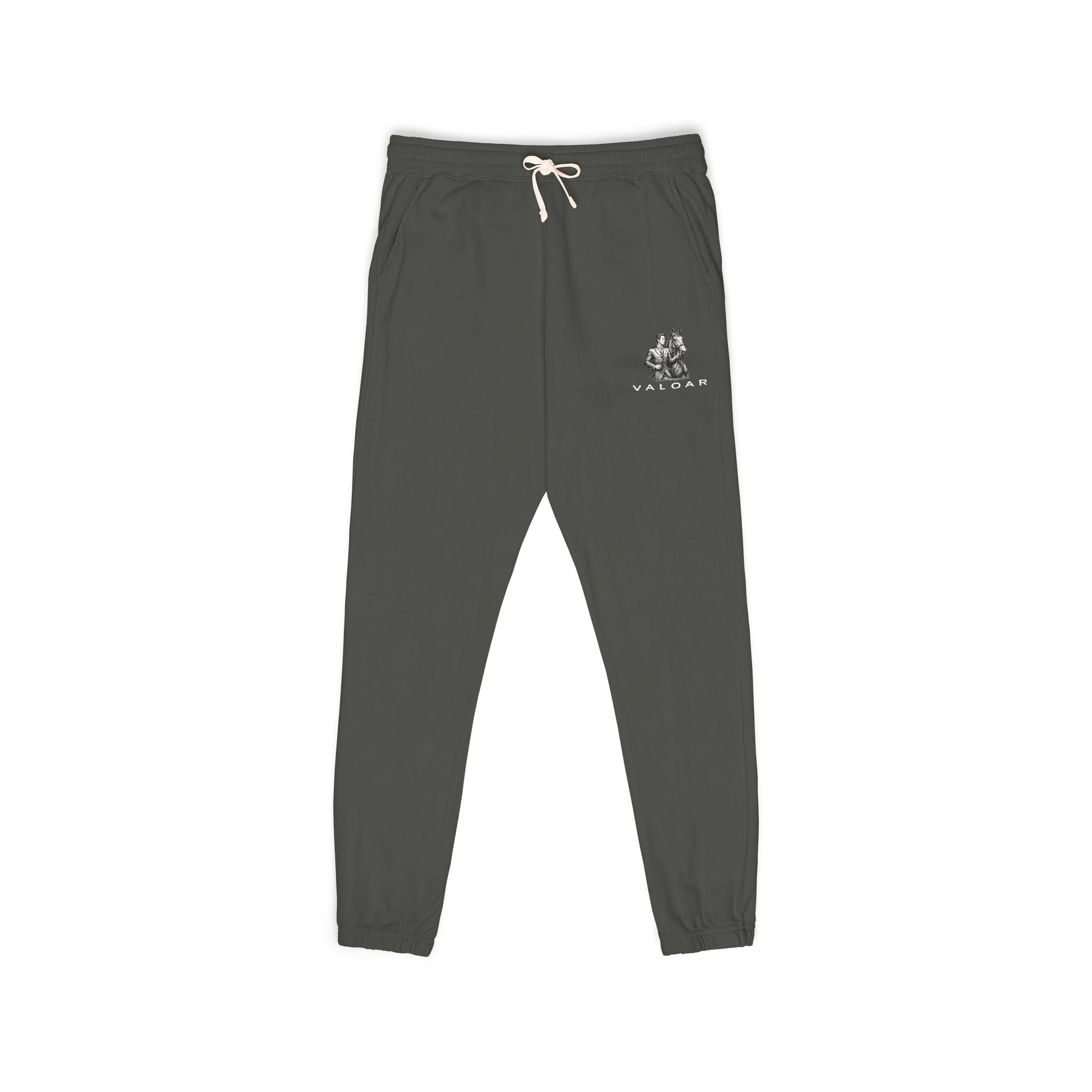 VALOAR Premium Joggers — Minimal Garment-Dyed Fleece Sweatpants