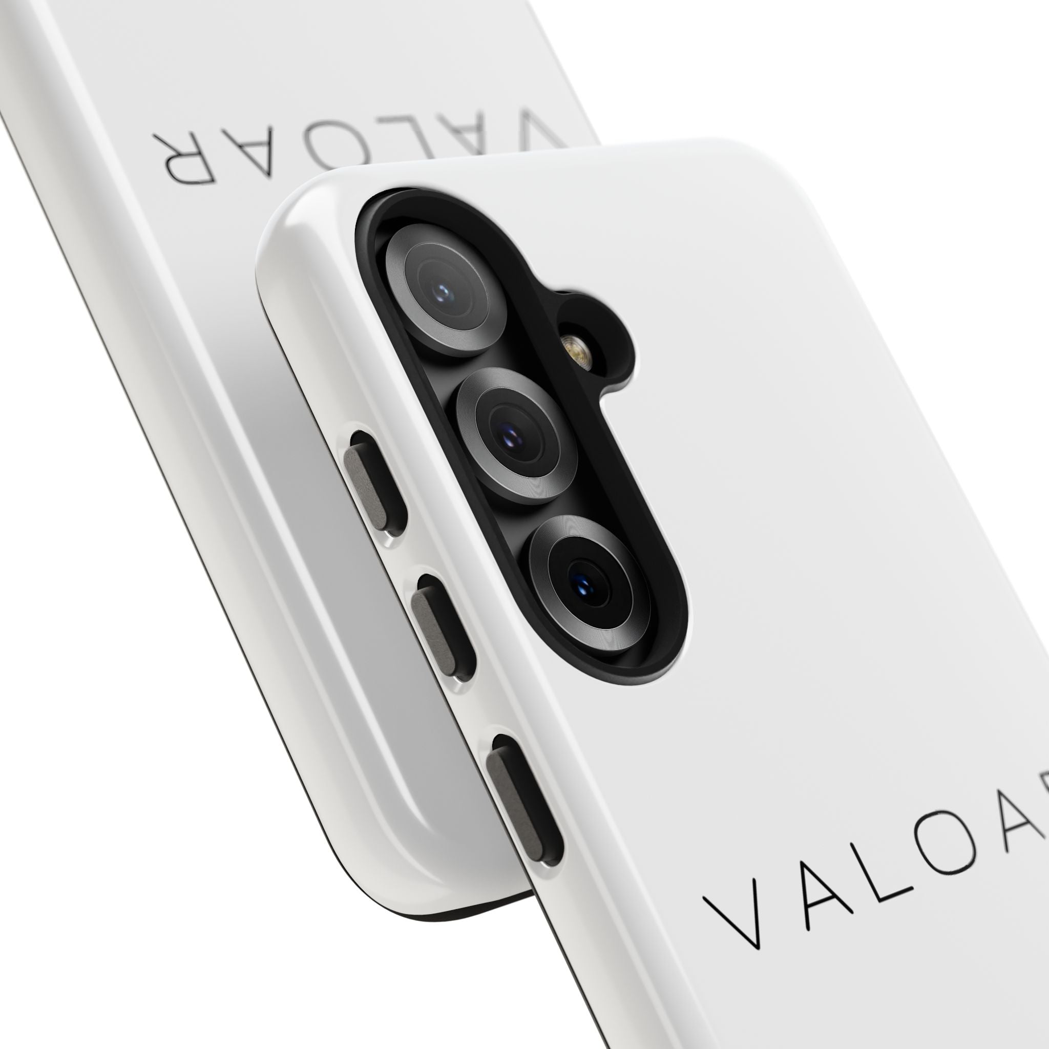 Valoar Signature Tough Phone Case – Minimal White