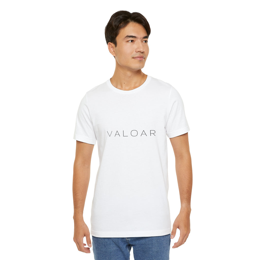 VALOAR Minimalist Logo T-Shirt | Premium Unisex White Tee