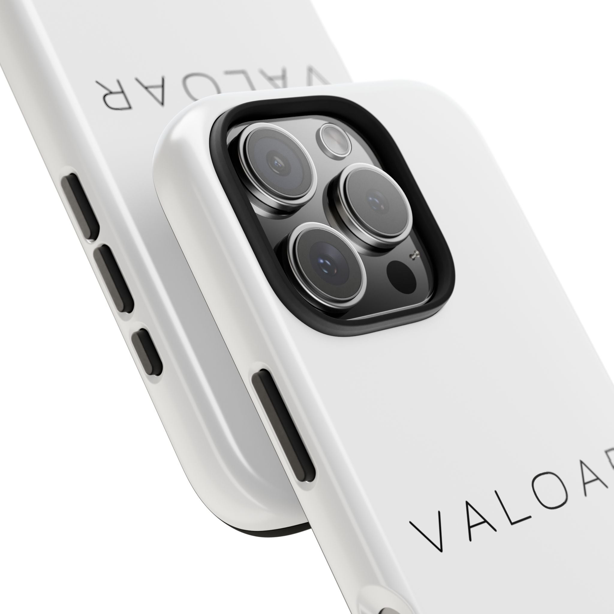 Valoar Signature Tough Phone Case – Minimal White