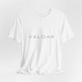 VALOAR Minimalist Logo T-Shirt | Premium Unisex White Tee