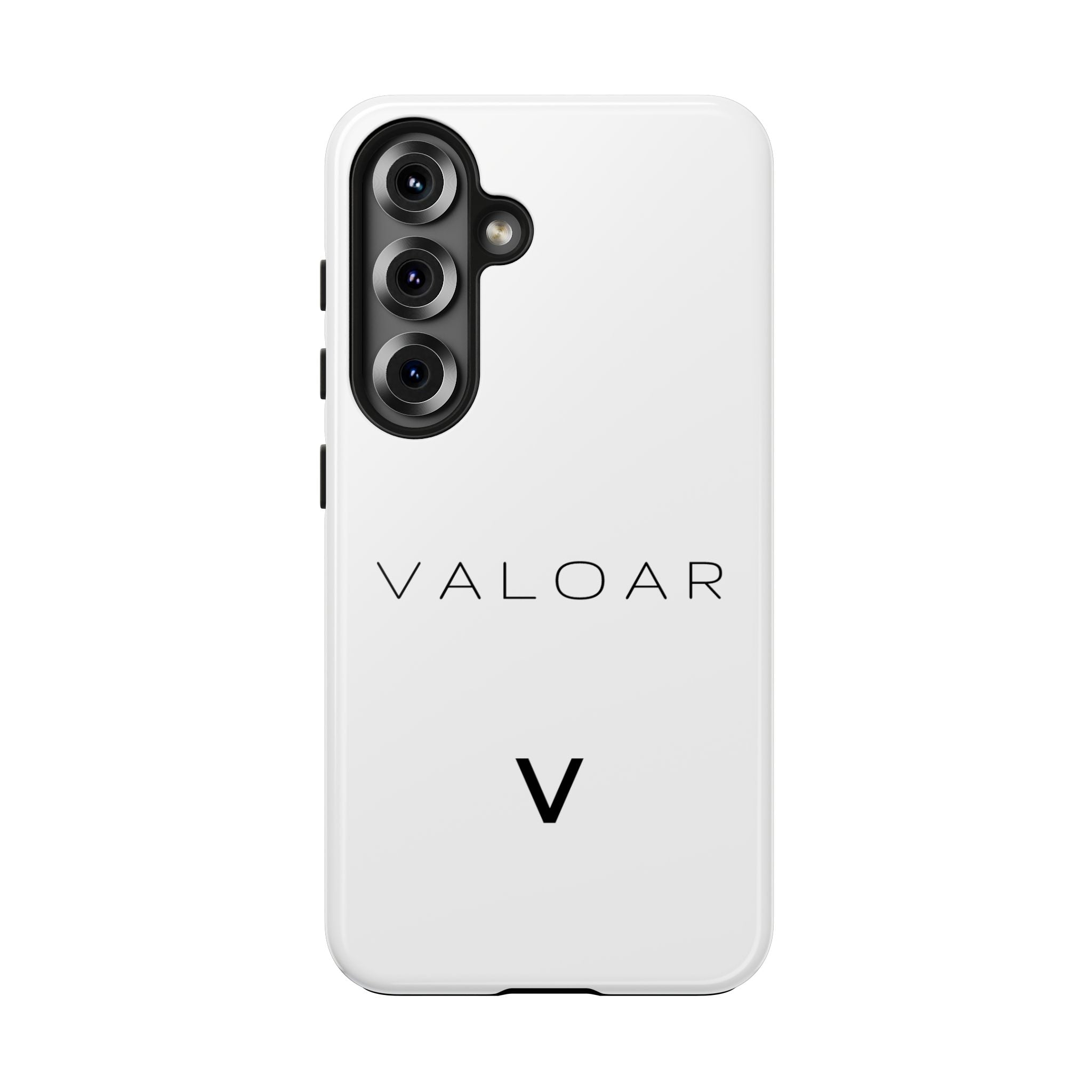 Valoar Signature Tough Phone Case – Minimal White