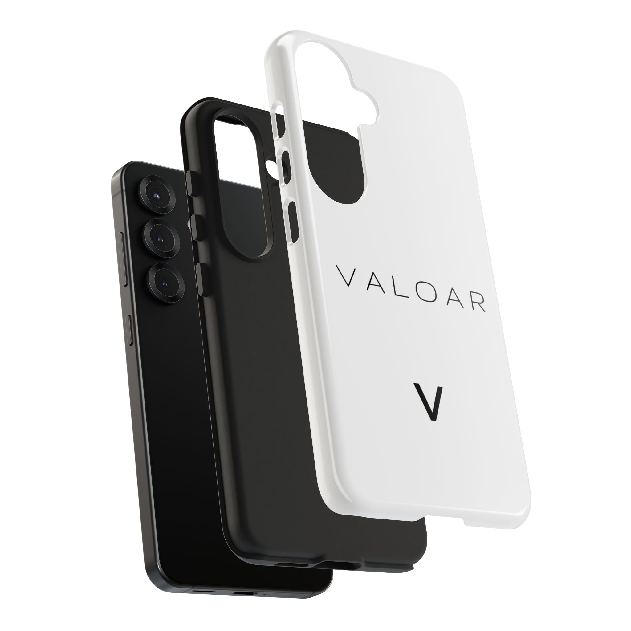 Valoar Signature Tough Phone Case – Minimal White