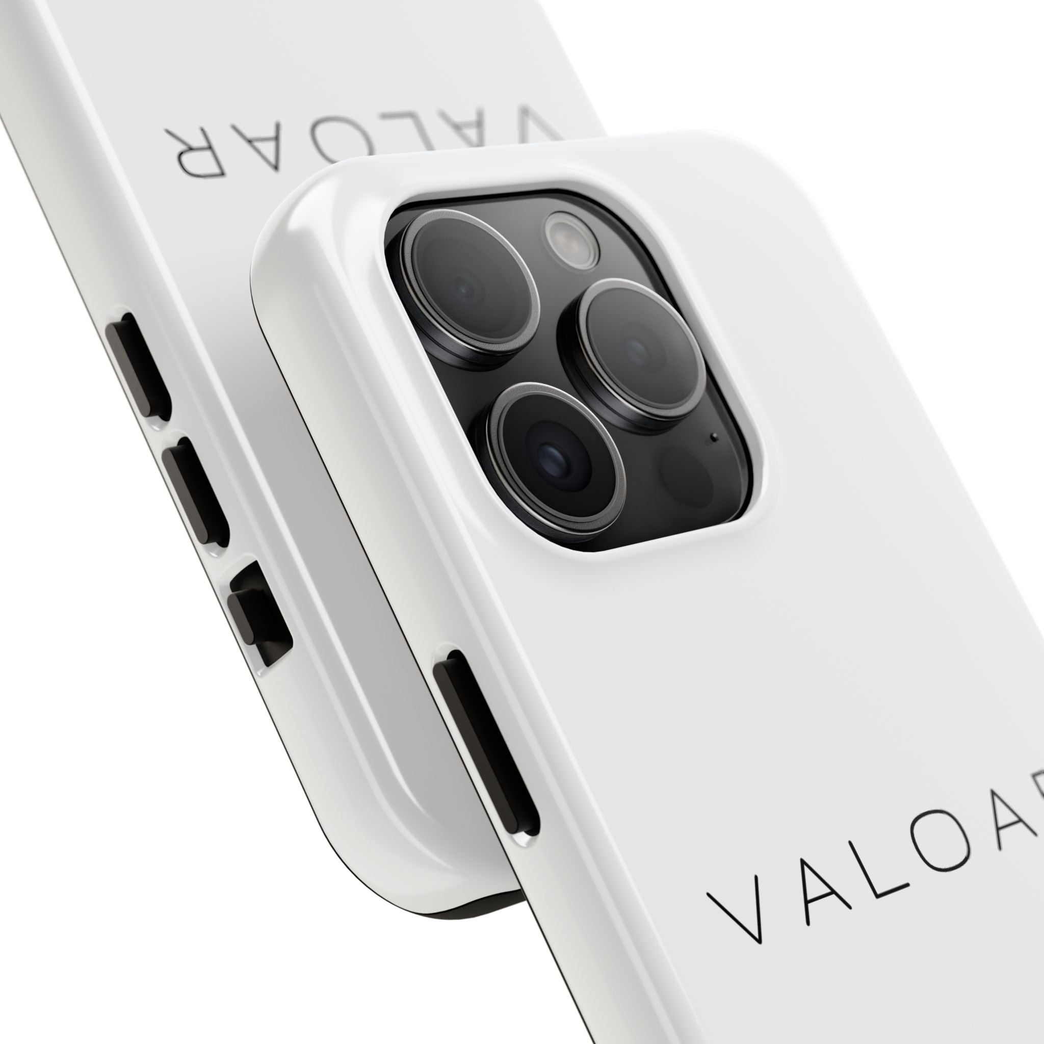 Valoar Signature Tough Phone Case – Minimal White